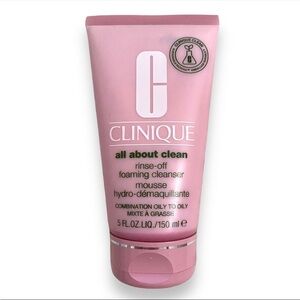 NWOB Clinique All About Clean Rinse Off Foaming Cleanser 150ml / 5 fl oz
